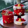 Cesta de Almacenamiento para Regalos, Caja de Almacenamiento de Bocadillos y Cosméticos para Escritorio del Hogar, Cesta de Almacenamiento para Artículos Varios de Regalo de Año Nuevo, Almacenamiento Universal