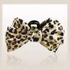 Pinza para el pelo de leopardo con lazo de personalidad de moda vintage, pinza de tiburón versátil y elegante para moño en la parte posterior de la cabeza, accesorio para el cabello