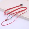 Suministro directo de fábrica nuevo collar de 2 mm cordón ágata sur rojo colgante cuerda tejida a mano cordón de jade ajustable