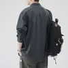 Camisa de Trabajo para Hombre, Versátil de Otoño 2026 Nueva Camisa de Manga Larga, Top de Algodón 100% para Hombre, Chaqueta Casual al por Mayor