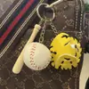 Llavero Colgante Mini Béisbol Transfronterizo Accesorios Deportivos Casuales Softbol Béisbol Pequeños Accesorios Fabricante de Manualidades