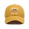 Gorra de Espíritu del 250º Aniversario de la Declaración de Independencia de Estados Unidos, Gorra de Béisbol con Estampado Vintage Lavado, Gorra de Sol para Exteriores
