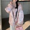 Novas roupas de algodão estilo chinês Estilo nacional sentido de alta qualidade este ano roupas de inverno high-end fivela rosa casaco de algodão para mulheres outono e inverno