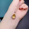 Pendente de citrino natural direto da fábrica terno de colar gota d'água cor Joker da moda tesouro pedra principal 9x 13mm fabricantes