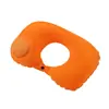Almohada de Viaje Inflable en Forma de U Tipo Presión, Almohada Portátil de Soporte para el Cuello, Plegable y Guardable, Adecuada para Dormir de Lado, Uso en Coche y Avión