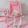 Mei rosa Cadeira de praia personalizada Reclinável de madeira maciça Internet Celebrated Camping Outdoor Conveniente Casual Home Cadeira dobrável