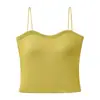 Nuevo Top de Tirante Único de Otoño Temprano Dopamina Espalda Hermosa Camisola Lencería para Mujer con Copas Integradas para Usar por Dentro por Fuera Capa Base Top sin Tirantes