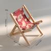 Soporte Plegable para Teléfono Móvil Perezoso Transfronterizo Silla de Playa Linda Muebles Pequeños Accesorios para Fotos Adornos Mini de Escritorio