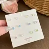 Pendientes de Frijol de Cuentas Redondas de Colores para Mujer 2025 Nuevos Clavos para Hueso del Oído de Caracola Pequeños Exquisitos Pendientes de Traje Versátiles Pendientes