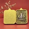 Venda Direta de Fábrica de Pintura de Pingente Thangka da Deidade Guardiã dos Doze Signos do Zodíaco Núcleo Shell de Aço Titânio Joia Presente Auspicioso