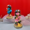 Presente de Dia dos Namorados com Tampa de Vidro Iluminada Rosa Gipsofila Caixa de Presente Aniversário para Namorada Esposa Luminária de Noite