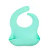Baberos de Silicona, Baberos para Alimentar Bebés, Baberos Impermeables de Grado Alimenticio para Comer, Baberos Finos para Saliva, Juego de Vajilla Infantil Anti-Suciedad