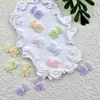 Urso Biscoito Fofo Resina Epóxi Enfeites DIY Presilhas de Cabelo de Ano Novo Chapéus Luvas Anéis Colares Acessórios Faixas de Cabelo