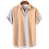 Comercio electrónico transfronterizo popular nuevo de verano para hombre impresión digital 3D tendencia de ocio hawaiana camisa de manga corta