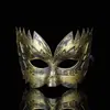 Máscara Veneciana de Halloween Retro Accesorios para Fiesta de Mascarada Adulto Niños Máscara Antigua Tallada Venta al por Mayor