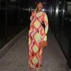 Estilo Europeo y Americano Personalizado Nuevo Moda para Mujer Comercio Exterior Vestido Bodycon Ajustado al Cuerpo con Cuello Redondo, Mangas Largas Cómodas y Vestido Delgado de Moda