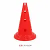 Cono marcador con forma de agujero se puede usar con un poste, cono marcador de helado multifuncional para entrenamiento de fútbol con agujeros