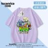 Plantas vs. Ropa Híbrida de Zombies para Niños 2024 Nueva Camiseta de Dibujos Animados de Zombis para Niños de Manga Corta de Algodón Moderna
