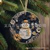 Árbol de Navidad Acrílico Joyería Colgante Manualidad Colgante Decoración Navideña Colgante Espejo Retrovisor del Coche Decoración