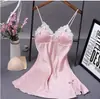 Estilo Puro Desejo Lingerie Acolchoada para Atmosfera Renda Primavera/Verão Espaço Privado Tentação Quente Camisola Vestido de Dormir para Casa 2563