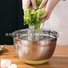 Fábrica mayoreo lavabo para verduras lavabo para cocinar lavabo para mezclar cocina ensaladera fresca sellada plato arcoíris para mezclar harina