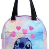 Bolsa de almuerzo Stitch de tela Oxford con dibujos animados, bolsa para conservar el calor, bolsa de aluminio para picnic, bolsa de almuerzo portátil