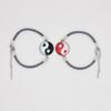 Nova Pulseira Transfronteiriça Sol Lua Aço Inoxidável Gema Amantes Amigos Pulseira Tecida Dia dos Namorados Casal Amor Luminosa