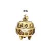 Quemador de Incienso de Tres Patas Zodiaco de Cobre Boxi Adorno Clásico de Artesanía en Metal de Cobre Portainciensos para Varillas de Incienso