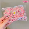 Gomas Elásticas para el Cabello Lindas de Dibujos Animados para Niñas Pequeñas, Alta Elasticidad, Suaves con el Cabello, Bandas para el Cabello, Anillos para el Cabello, Accesorios Pequeños de Flor para el Cabello Infantiles, Accesorios para la Cabeza