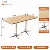Mesa cuadrada minimalista de color madera natural, silla de comedor de diseño moderna para cafetería, mesa redonda pequeña, juego de mesa y sillas minimalista para reuniones informales