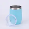 Comércio Exterior 12oz Porta-Ovo 304 Aço Inoxidável Camada Dupla Vácuo Casca de Ovo Copo Térmico Taça de Vinho Tinto Presente Corporativo