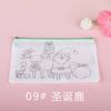 Estuche para Lápices Graffiti Cpce Doble Cara Tela No Tejida Rpet Estuche para Papelería Infantil Bolsa con Cremallera para Colorear Dibujos Animados Temporada de Regreso a Clases