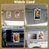 Porta-Retrato de Carro em Acrílico Suporte de Exibição Transparente Magnético Ornamento DIY Ímã Forte para Para-sol Vidro Foto Ímã de Geladeira