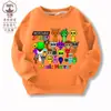 Caixa de Ritmo Sprunki Jogo Musical Periférico Roupas Crianças Moletom Algodão e Lã Casual Top 9