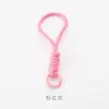 Ventas Directas de Fábrica Hogar Práctico Cosa Buena DIY Colorido Nudo Hecho a Mano Tejido Cordón Colgante Pintura para Hornear Mosquetón de Resorte