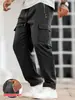 Wish Ropa de Trabajo de Comercio Exterior Transfronteriza Pantalones Casuales para Hombre Pierna Recta Pantalones Deportivos para Fitness Bolsillos Múltiples Sueltos Largos Venta al por Mayor