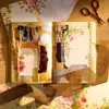 Compra Directa Transfronteriza de 12 Hojas de Papel de Material Serie Floral con Temática Gradiente para Decoración, Empaque de Regalos, Material de Papel para Diario DIY