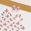 Nuevo Calcomanía para Uñas con Relieve Estéreo 5D Mariposa Flor Encaje Moño Rosa Calcomanía de Uñas de Alta Gama