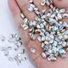 Popular retangular octogonal pontiagudo base especial manicure diamante pedra açúcar super flash cristal vidro transparente colorido acessórios para unhas