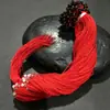 Fio de Corda de Abacaxi Ajustável Fio de Rosca Cordão de Colar Fio Vermelho Cordão de Ágata Cordão para Pendurar Cordão Liso Cordão de Pérola Branca Cordão de Pulseira Tecido à Mão