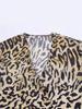 Top Animal Print para Mujer Zr Estilo Europeo y Americano Otoño 2025 Nuevo con Hebilla Metálica