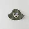 Chapéu de Bebê Coreano Yipan 2026 Novo Design Fofo de Cachorrinho para Meninas, Chapéu de Sol Bucket de Secagem Rápida para Crianças