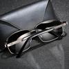 Gafas de Sol Moda Nuevo Gafas de Sol de Vidrio Templado para Hombre Vidrio HD Retro Conducción Ciclismo Gafas Parasol