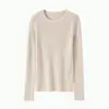 ¡Se ve bien! Tejido de Punto Rojo Suave y Ceroso para Mujer en Invierno, Pieza Única sin Costuras, Aspecto Adelgazante, Cuello Redondo, Tejido de Lana de Oveja