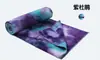 Toalla para esterilla de yoga tie-dye en stock, antideslizante profesional, resistente a la suciedad, absorbente de sudor, tela para esterilla de yoga, toalla de manta de yoga portátil para fitness