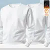 Sudadera de otoño e invierno para hombre, corte holgado, forro polar, sin capucha, cuello redondo, camiseta de manga larga, talla grande, moderna, versátil, cómoda