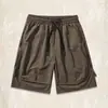Bermuda Cargo Cool Retrô Americana Masculina de Verão Preta Tendência Outdoor Secagem Rápida Casual Solta Cinco Pontos Masculina