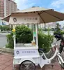 Carrito de Tres Ruedas para Venta Ambulante, Snacks Móviles para Ferias de Templos, Transformación Creativa de Atracciones Turísticas, Carro de Burro Invertido, Carrito de Ventas, Otros
