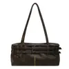 Bolso Satchel Retro Simple para Viajes Bolsa Boston para Mujer Otoño 2025 Nuevo Bolso de Hombro/Axila de Alta Gama Tendencia