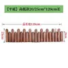 Valla de Madera Anticorrosiva Valla de Madera Maciza Carbonizada Valla Pequeña de Madera Decorativa para Exterior para Jardín de Flores de Patio, Huerto, Barandilla de Estacas de Madera
